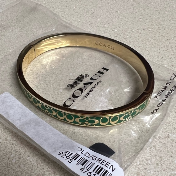 NWT Coach Signature Enamel Bangle
